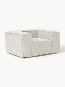 Fauteuil en tissu bouclé Lennon, Bouclé blanc cassé, larg. 130 x prof. 101 cm