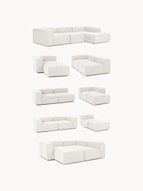 Sillón en tejido bouclé Lennon, Tapizado: tejido bouclé (100% polié, Estructura: madera contrachapada de p, Patas: plástico Este producto es, Bouclé Off White, An 130 x F 101 cm