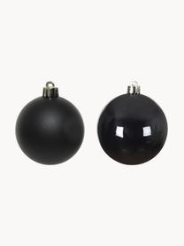 Bolas de Navidad Evergreen, tamaños diferentes, Negro, Ø 10 cm, 4 uds.