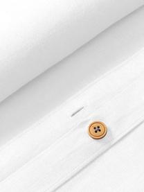 Funda nórdica de lino lavado Airy, 100% lino
Densidad de hilo 110 TC, calidad estándar

Las prendas de lino tienen una buena capacidad de transpirabilidad, además su alta resistencia a la abrasión hace que el lino sea muy duradero. El lino es un material refrescante, absorbe la humedad intercambiandola con el ambiente, se seca muy rápido y tiene un agradable efecto refrescante para las noches de verano. 

El material utilizado para este producto ha sido probado contra sustancias nocivas y está certificado según el STANDARD 100 por OEKO-TEX®, 15.HIN.65948, HOHENSTEIN HTTI., Blanco, Cama 90 cm (155 x 220 cm)