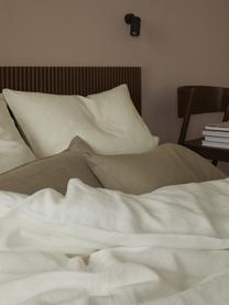 Gewaschener Leinen-Bettdeckenbezug Airy, Weiss, B 200 x L 200 cm