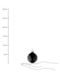 Kerstballenset Evergreen Ø 6 cm, 10-delig, Zwart, Ø 6 cm