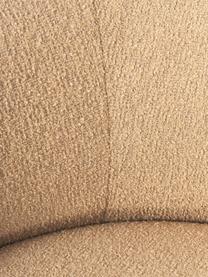 Sillón lounge grande en tejido bouclé Sofia, Tapizado: tejido bouclé (100% polié, Estructura: madera de abeto, tablero , Patas: plástico Este producto es, Bouclé beige, An 145 x F 144 cm