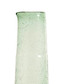 Karafka ze szkła dmuchanego Greenie, 1,3 l, Szkło z recyklingu, Zielony, Ø 8 x W 30 cm, 1,3 l