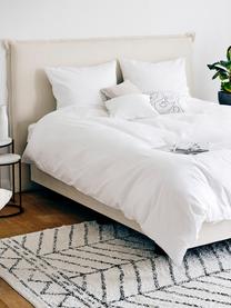 Housse de couette en satin de coton Comfort, Blanc, larg. 240 x long. 220 cm