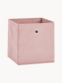 Caja Lisa, Tapizado: tela sin tejer, Estructura: cartón, metal, Rosa claro, An 28 x Al 28 cm