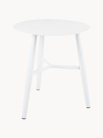 Okrągły stół ogrodowy Vannes, Aluminium powlekane, Biały, Ø 45 cm