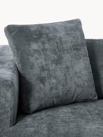 Sessel Tribeca, Bezug: 100 % Polyester Der strap, Gestell: Buchenholz, Kiefernholz, , Webstoff Graublau, B 110 x T 100 cm