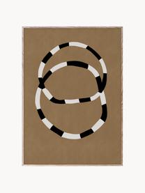 Poster Bracelets, Cartoncino opaco da 210 g firmato Hahnemühle, stampa digitale con 10 colori resistenti ai raggi UV, Terracotta, bianco latte, nero, Larg. 50 x Alt. 70 cm