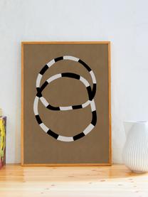 Poster Bracelets, 210 g mattes Hahnemühle-Papier, Digitaldruck mit 10 UV-beständigen Farben, Terrakotta, Off White, Schwarz, B 30 x H 40 cm