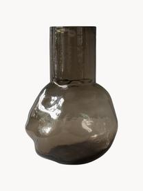 Vase en verre Bunch, haut. 30 cm, Verre, Grège, translucide, Ø 14 x haut. 30 cm