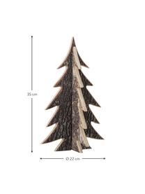 Sapin décoratif Ro haut. 35 cm, Bois, Brun, Ø 22 x haut. 35 cm