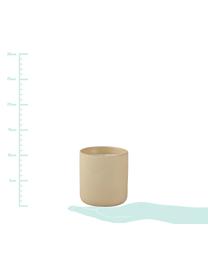 Duftkerze Water of Life, Behälter: Keramik, Sandfarben, Ø 8 x H 10 cm