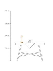 Mobilna lampa zewnętrzna LED z funkcją przyciemniania Lola, Odcienie złotego, biały, Ø 11 x 32 cm