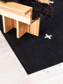 Ręcznie tkany dywan z wełny Plus, 100% wełna

Włókna dywanów wełnianych mogą nieznacznie rozluźniać się w pierwszych tygodniach użytkowania, co ustępuje po pewnym czasie, Czarny, S 140 x D 200 cm (Rozmiar S)