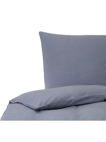 Pościel z flaneli Erica, Niebieski, 240 x 220 cm + 2 poduszki 80 x 80 cm