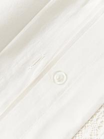 Copripiumino in cotone con volant Adoria, Bianco, Larg. 200 x Lung. 200 cm