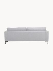 Sofa Luna (3-osobowa), Tapicerka: 100% poliester z certyfik, Stelaż: lite drewno bukowe, sklej, Nogi: metal galwanizowany, Szara tkanina, S 230 x G 95 cm