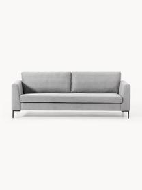 Sofa Luna (3-osobowa), Tapicerka: 100% poliester z certyfik, Stelaż: lite drewno bukowe, sklej, Nogi: metal galwanizowany Mater, Szara tkanina, S 230 x G 95 cm