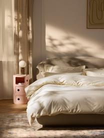 Housse de couette en satin de coton Premium, Beige clair, larg. 200 x long. 200 cm