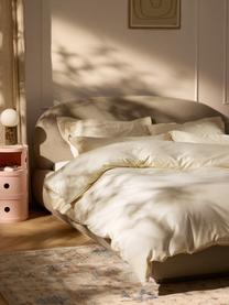 Housse de couette en satin de coton Premium, Beige clair, larg. 200 x long. 200 cm