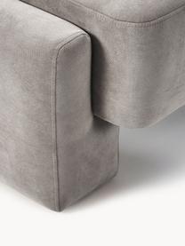 Sofa-Hocker Bobi, Bezug: 88 % Polyester, 12 % Nylo, Gestell: Massives Kiefernholz, Webstoff Dunkelgrau, B 90 x T 55 cm