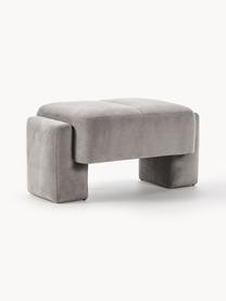 Pouf Bobi, Tissu gris foncé, larg. 90 x long. 55 cm