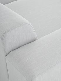 Ecksofa Melva (4-Sitzer), Bezug: 100% Polyester Der hochwe, Gestell: Massives Kiefernholz, FSC, Füße: Kunststoff, Webstoff Hellgrau, B 319 x T 196 cm, Eckteil links