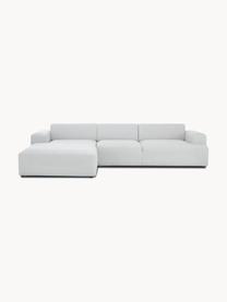 Ecksofa Melva (4-Sitzer), Bezug: 100% Polyester Der hochwe, Gestell: Massives Kiefernholz, Spa, Webstoff Hellgrau, B 319 x T 196 cm, Eckteil rechts