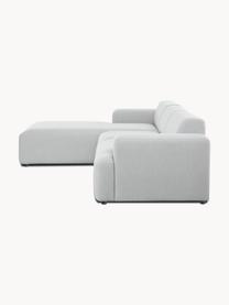 Ecksofa Melva (4-Sitzer), Bezug: 100% Polyester Der hochwe, Gestell: Massives Kiefernholz, Spa, Webstoff Hellgrau, B 319 x T 196 cm, Eckteil rechts