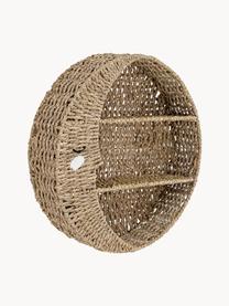 Mensola da parete per bambini Moony, Fibra naturale, Beige, Ø 65 cm