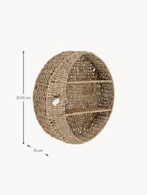 Mensola da parete per bambini Moony, Fibra naturale, Beige, Ø 65 cm