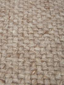 Tappeto in lana color taupe tessuto a mano con frange Alvin, Retro: 100% cotone Nel caso dei , Taupe maculato, Larg. 120 x Lung. 170 cm (taglia S)