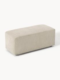 Cord-Hocker Melva, B 99 x T 42 cm, Bezug: Cord (92 % Polyester, 8 %, Gestell: Massives Kiefern- und Fic, Cord Hellbeige, B 99 x T 42 cm