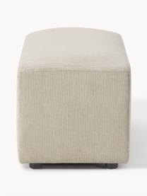 Cord-Hocker Melva, B 99 x T 42 cm, Bezug: Cord (92 % Polyester, 8 %, Gestell: Massives Kiefern- und Fic, Cord Hellbeige, B 99 x T 42 cm