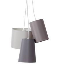 Suspension moderne 3 lampes Trial, Gris