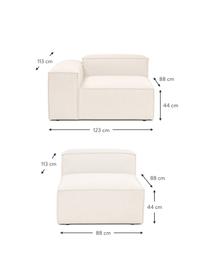 Modulares 4-Sitzer Sofa Dylan in Beige, Bezug: 100% Polyester Der strapa, Gestell: Massives Kiefernholz, Spe, Beige, B 335 cm x T 113 cm