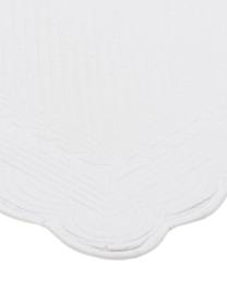 Chemin de table blanc Boutis, Blanc