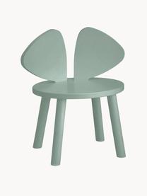 Silla infantil de madera Mouse, Chapa de madera de abedul pintada

Este producto está hecho de madera de origen sostenible y con certificación FSC®., Verde salvia, An 43 x F 28 cm