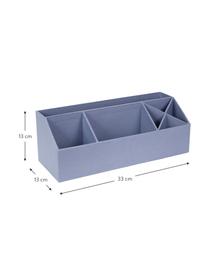 Organizer da ufficio Elisa, Solido, cartone laminato, Grigio-blu, Larg. 33 x Alt. 13 cm