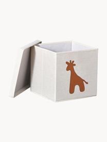 Boîte de rangement Premium, Beige clair, giraffe, larg. 30 x prof. 30 cm