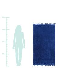 Fouta Lushie, Algodón
Gramaje medio, 355 g/m², Azul oscuro, An 100 x L 180 cm