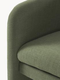 Fauteuil Mairo, Bekleding: 54% polyester, 36% viscos, Frame: massief grenenhout, FSC-g, Geweven stof donkergroen, B 62 x H 77 cm