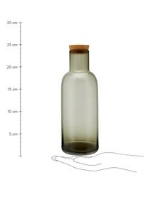 Carafe verre avec bouchon Clearance, 1 l, Gris, transparent