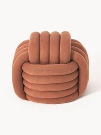 Pouf-nœud Twist, Terracotta, larg. 54 x haut. 45 cm