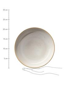 Suppenteller Saisons aus Steingut in Beige Ø 21 cm, 6 Stück, Steingut, Beige, Ø 21 x H 6 cm