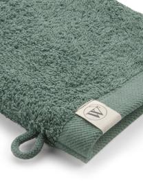 Washandjes Blend van gerecycled katoenmix, 2 stuks, Groen, 16 x 21 cm