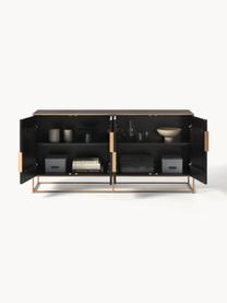 Sideboard Harry aus Mangoholz, Korpus: Massives Mangoholz, lacki, Mangoholz, Goldfarben, B 175 x H 85 cm