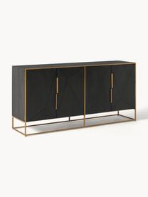 Sideboard Harry aus Mangoholz, Korpus: Massives Mangoholz, lacki, Mangoholz, Goldfarben, B 175 x H 85 cm