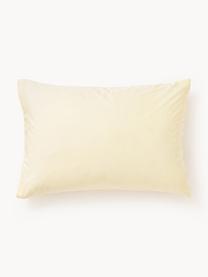 Funda de almohada de percal Elsie, Amarillo claro, An 45 x L 110 cm